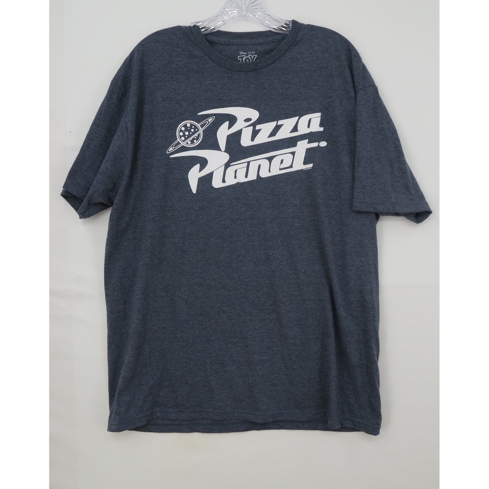 Disney Pixar Toy Story Pizza Planet Graphic T-Shirt Men XL Charcoal Gray Heather